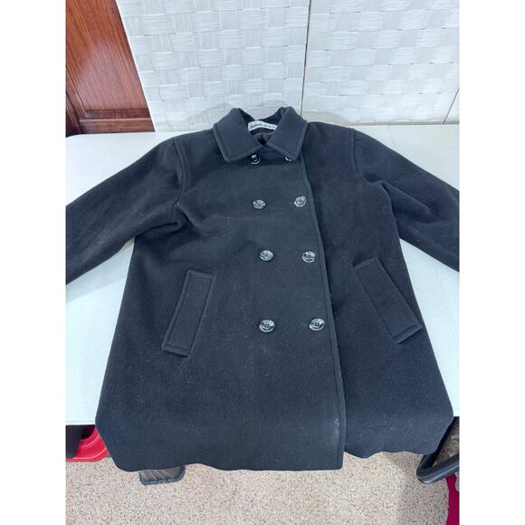 "LESLIE FAY" Wool Blend Double Breasted Women's Coat SZ 10 Preppy Old Money - Picture 10 of 14